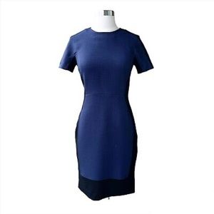Colorblock Halogen dress with pockets